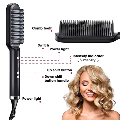 Hair Straightener Comb Set